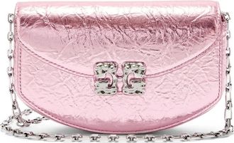 Ganni Borsa a spalla con catena - Rosa