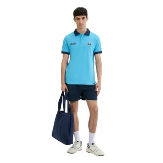 Ellesse Heren Lessepsia Logo Katoenen Poloshirt (Blauw/Marine)