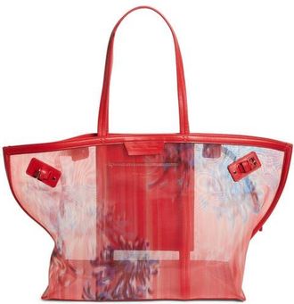 Proenza Schouler Days Mesh Carryall Tote in Flame Multi at Nordstrom