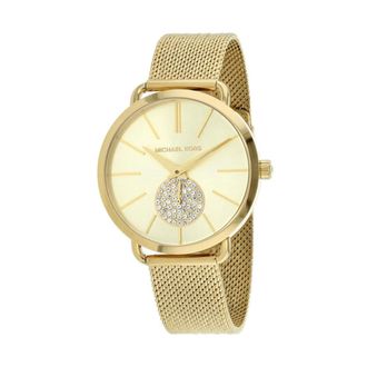 Michael Kors Accessoires, Dames, Geel, ONE Size, Portia Mesh Horloge