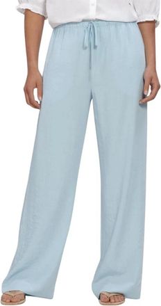 Moss Copenhagen Mschdaria Pants - Dames - Wijde Broeken - Blauw - XL - Broeken