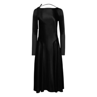 Nina Ricci Party Dresses, female, Black, XL, Black Backless Midi