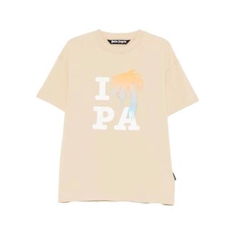 Palm Angels Heren, Tops, Beige, Maat: S
