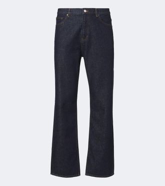 Frame Denim Mid-rise wide-leg jeans