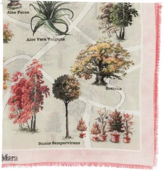 Max Mara Accessoires, Dames, Veelkleurig, ONE Size, Vierkante Sjaal