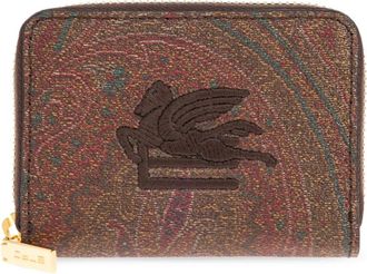 Etro Wallets & Cardholders - Dames - Portefeuilles - Bruin - ONE Size - Leer - Accessoires