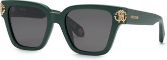 Roberto Cavalli SRC066M 0D80 Mens Sunglasses Green Size 55
