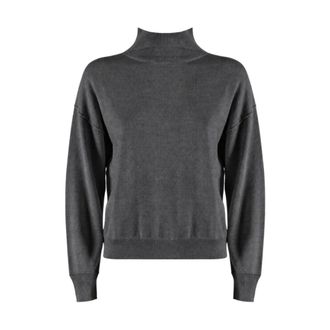 Nenette Maglia lupetto in misto lana - Knitwear - Mujer - Gris - XS