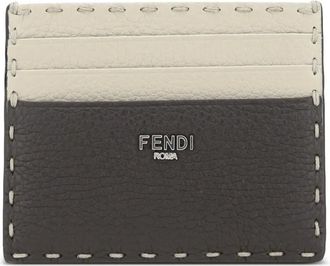 Fendi Portacarte bicolore - Toni neutri