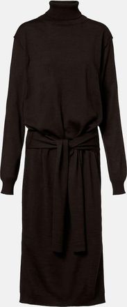 Christophe Lemaire Turtleneck wool-blend midi dress