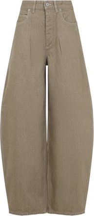 Jacquemus Beige Oval Cut Denim Jeans
