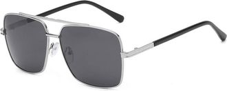 Generic Retro Polarized Sunglasses for Men - Anti-Glare Driving Sunglasses with Double Beam Skeleton for Travel and Fishing