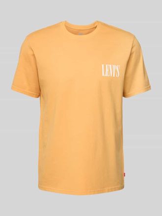 Levi's T-Shirt mit Label-Print in GELB, Gr&ouml;&szlig;e S