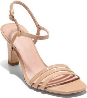 Cole Haan Michelina Strappy Sandal in Tuscan Sand Patent Leather at Nordstrom Rack, Size 9.5