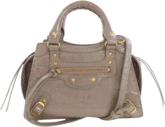 Balenciaga Pre-owned Vintage Handtas - Dames - Vintage Handtas - Bruin - ONE Size - Leer - Vintage