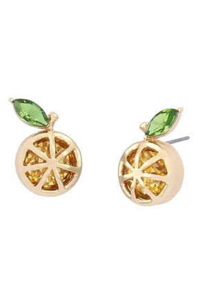 Betsey Johnson Lemon Stud Earrings in Yellow at Nordstrom