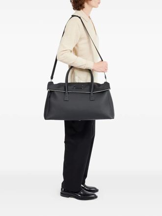 Maison Margiela 5AC zip-fastening holdall - unisex - Deer Skin - One Size - Black