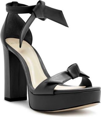Alexandre Birman Mabeleh Ankle Strap Platform Sandal in Black at Nordstrom, Size 8
