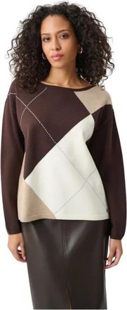 Joseph Ribkoff Truien & Vesten, Dames, Veelkleurig, S, Polyester, Klassieke Ronde Hals Trui