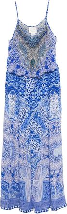 Camilla Jumpsuit met print - Blauw