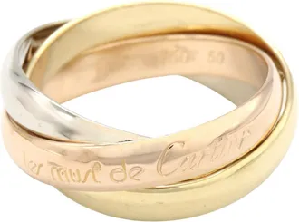 Cartier Gold Silver Yellow Gold (18K) Pink Gold (18K) White Gold (18K) Band Ring (Pre-Owned)