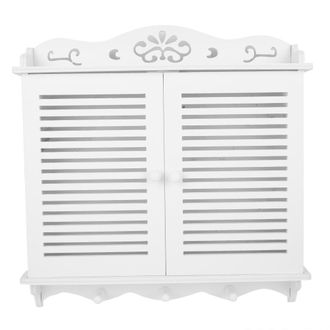 OEM Perchero De Pared Para Caja El&eacute;ctrica (40x31x5 Cm) - Panel Decorativo De Pvc Blanco Sin Clavos, Fijaci&oacute;n Invisible, Estante De Almacenamiento, Materia