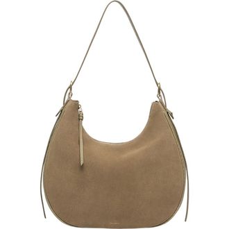 Oryany Lauren Leather Shoulder Bag in Light Khaki at Nordstrom Rack