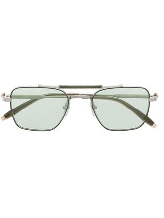 Akoni Europa square-frame optical glasses - unisex - Acetate/Titanium - 50 - Grey