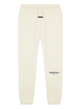 Fear of God logo-detail cotton track pants - men - Cotton - L - Neutrals