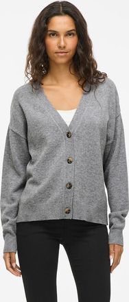 Vila Gebreid vest met knopen en V-hals