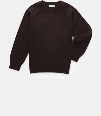 Braun Hamburg Men - Kids cashmere crew neck jumper dark brown