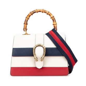 Gucci Pre-owned Handbags, female, White, Size: ONE SIZE Pre-owned Top Handle Bag