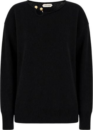 Alberta Ferretti Trui met ronde hals - Dames - Ronde hals truien - Zwart - XL - Truien & Vesten