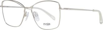 Maje Accessoires, Dames, Grijs, ONE Size, Gouden Dames Optische Monturen Vierkante Stijl
