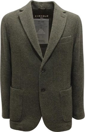 Circolo 1901 Wol/Cashmere Jas - Heren - Blazers - Groen - XL - Wol - Jassen