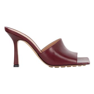 Bottega Veneta Schoenen, Dames, Bruin, 36 EU, Leer, Tubular leren muiltje