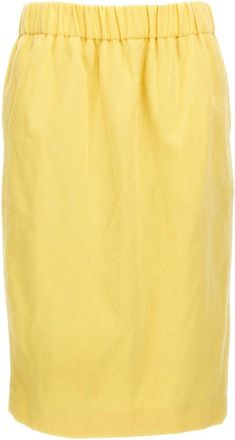 Dries Van Noten Dames, Rokken, Geel, Maat: S Wol