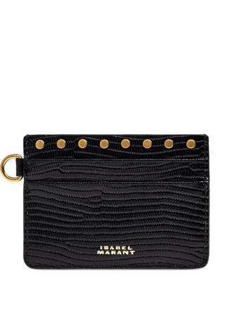 Isabel Marant studded card holder - Black