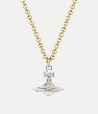 Vivienne Westwood Man. New Tiny Orb Pendant Necklace Platinum-gold-crystal-ab-white-crys Platinum-gold-crystal-ab-white-crys Men