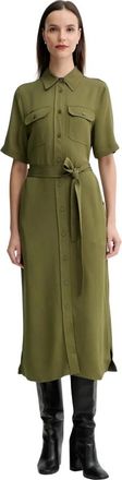 GANT Utility Shirt Dress - Dames - Shirt Kleedjes - Groen - XS - Kleedjes