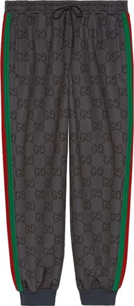 Gucci Jumbo GG Jogging Pant With Web Grey Dark Grey 715192-XJF52-1155