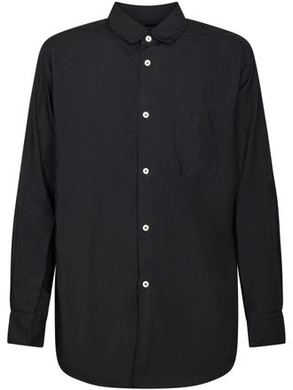 Comme Des Gar&ccedil;ons Long-Sleeved Shirt with Classic Collar and Buttoned Cuffs