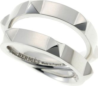 Herm&egrave;s Silver 925 Band Ring (Pre-Owned)