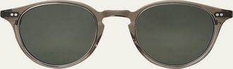 Garrett Leight Mens Marmont II Acetate Round Sunglasses