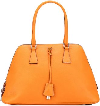 Prada Borsa a mano Cinghiale Dome in pelle 2000-2025 - Arancione