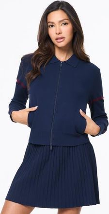 Sergio Tacchini Nota Knit Jacket in Maritime Blue at Nordstrom, Size Xx-Large