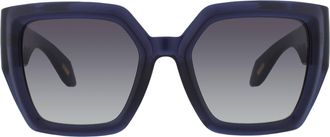Just Cavalli Smoke Gradient Square Ladies Sunglasses SJC149 07FK 53