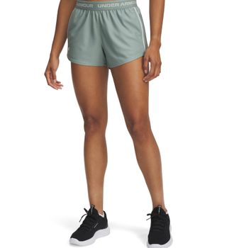 Under Armour Trainingsshorts UNDER ARMOUR TECH PLAY UP SHORTS, Damen, Gr. XXL, N-Gr, weiss (silica gr&uuml;n, hydro gr&uuml;n, wei&szlig;), Obermaterial: 100% Polyester, Hosen Tra