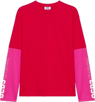 GCDS Hombre, Camisetas, Rojo, Talla: XL