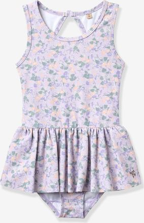 Wheat Badeanzug mit Volantrock M&auml;dchen, UV-Schutz, Signature Print ERNA Wheat lavandel